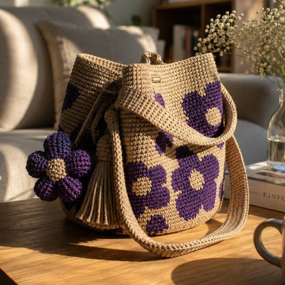 Crochet Flower Bag